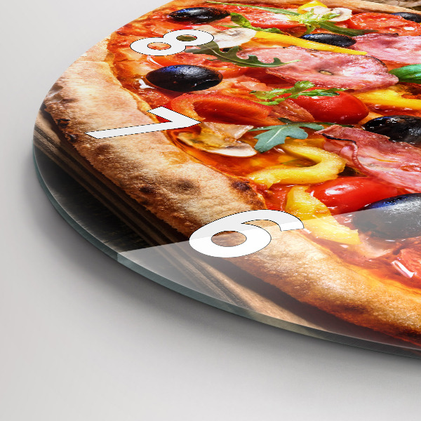 Pendule murale ronde 'Le cœur culinaire de l''Italie'