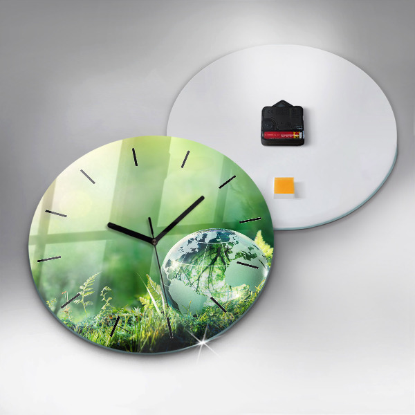 Pendule murale ronde Globe