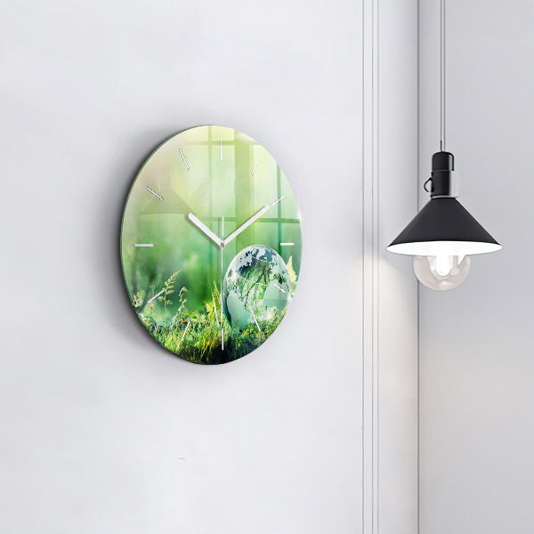 Pendule murale ronde Globe