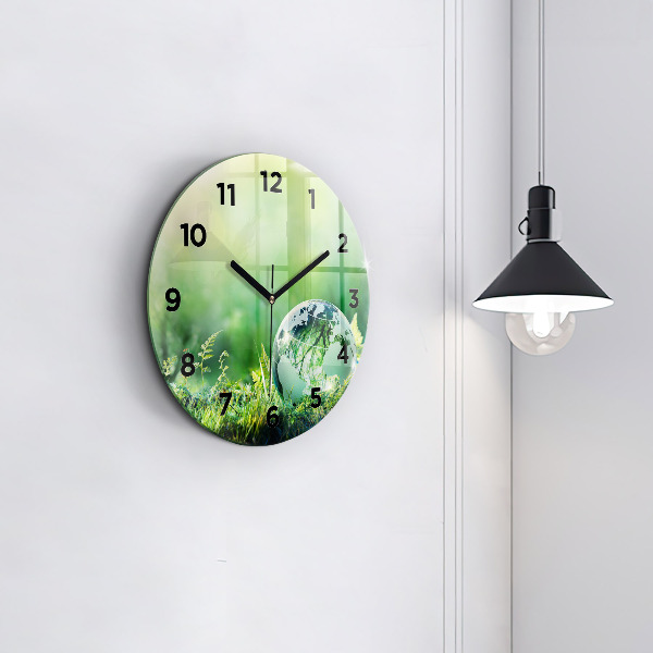 Pendule murale ronde Globe