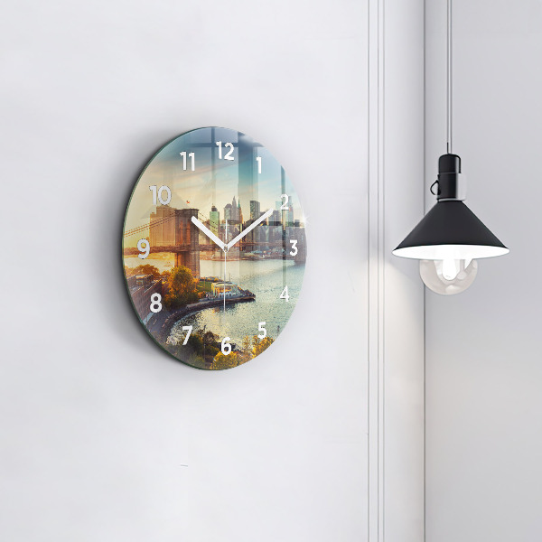 Pendule murale ronde New York Manhattan