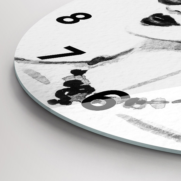 Pendule murale ronde Femme à la mode