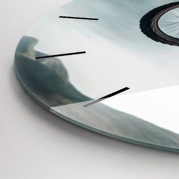 Pendule murale ronde Adrénaline de style moteur