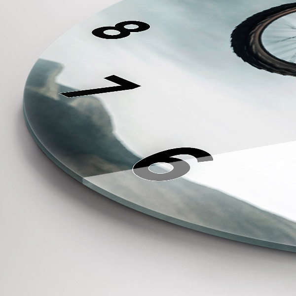 Pendule murale ronde Adrénaline de style moteur