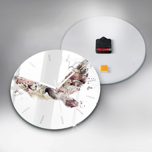 Pendule murale ronde Vue abstraite