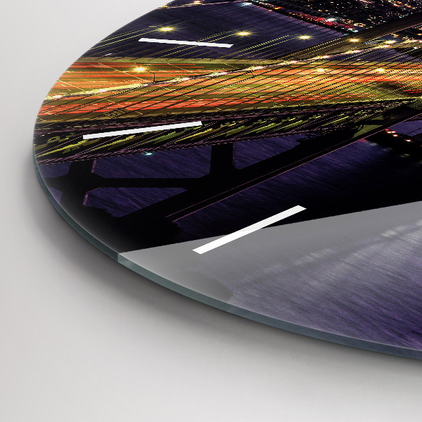 Horloge ronde Coucher de soleil aux États-Unis