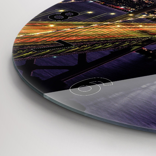 Horloge ronde Coucher de soleil aux États-Unis