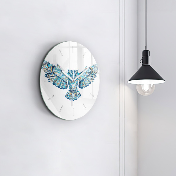 Horloge ronde Chouette en vol