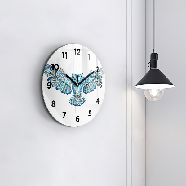 Horloge ronde Chouette en vol