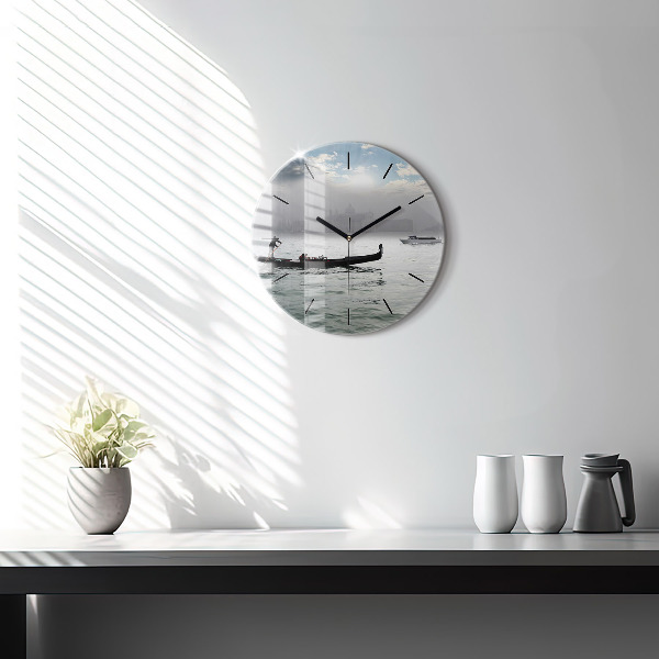 Horloge ronde Gondole à Venise