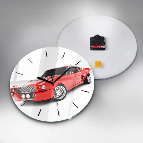 Horloge ronde Voiture de sport