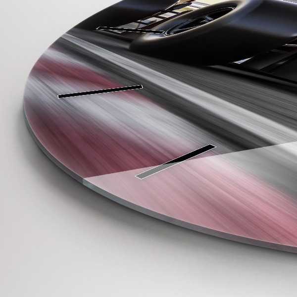 Horloge ronde Voiture de course sportive