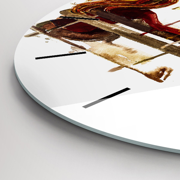 Horloge ronde 'Paysage d''automne'