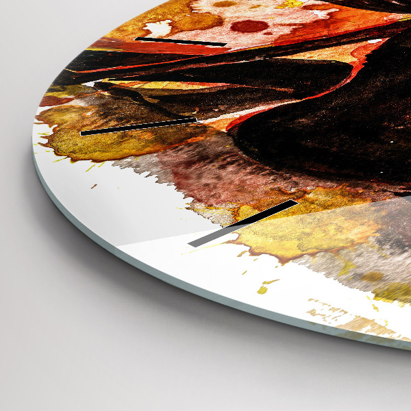 Horloge ronde 'L''amour et un couple amoureux'