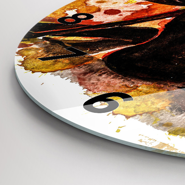 Horloge ronde 'L''amour et un couple amoureux'