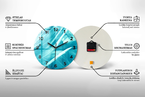 Horloge ronde La vie des poissons sous-marins