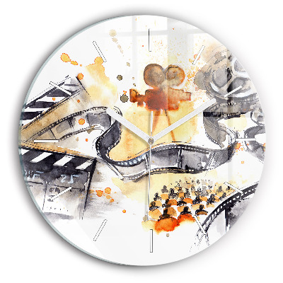 Horloge ronde caméra de cinématographie