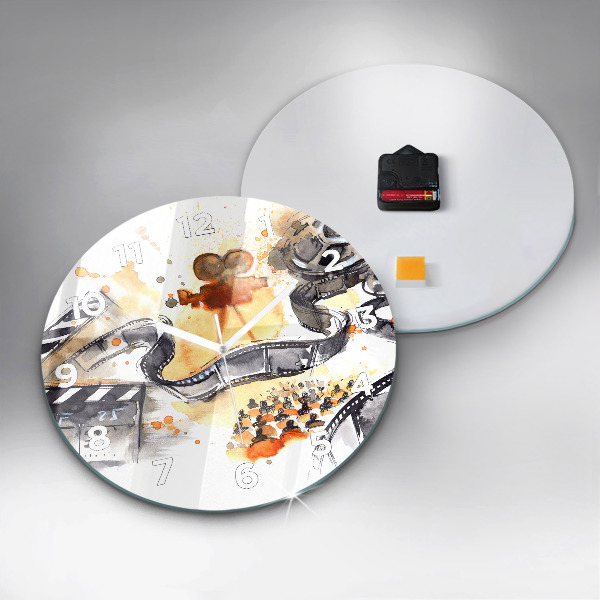 Horloge ronde caméra de cinématographie