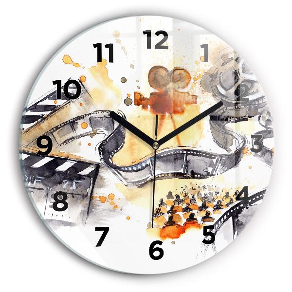 Horloge ronde caméra de cinématographie