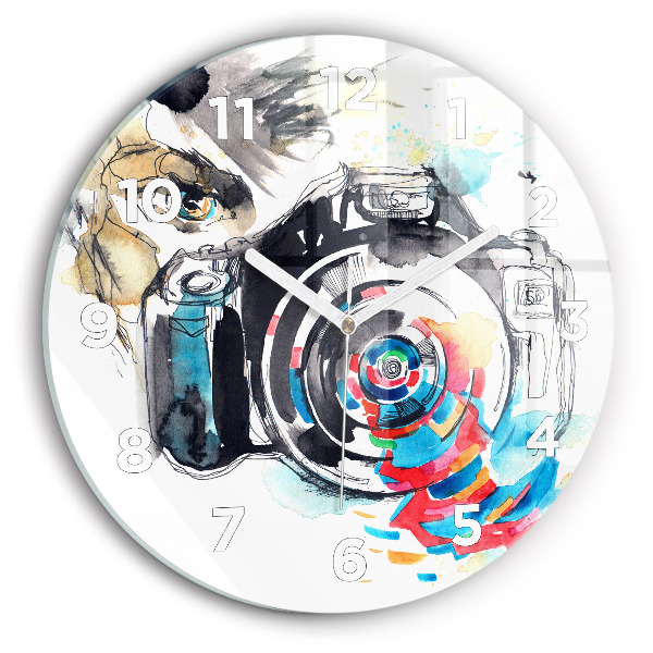 Horloge ronde Femme photographe