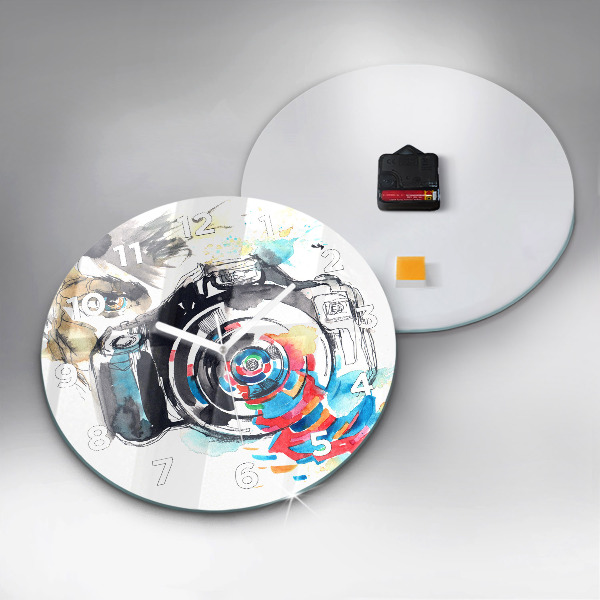 Horloge ronde Femme photographe