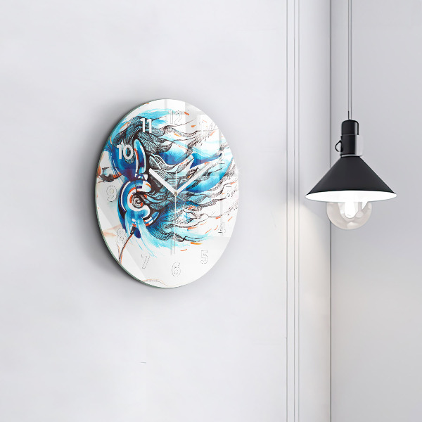 Horloge ronde 'Illustration d''un combiné'