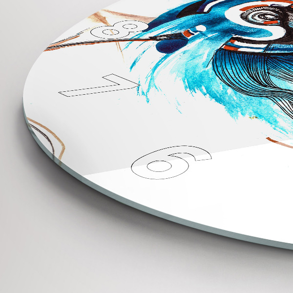 Horloge ronde 'Illustration d''un combiné'