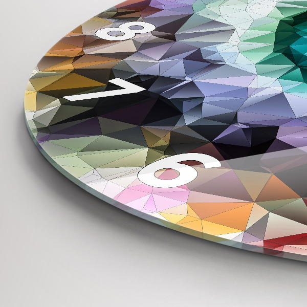 Horloge ronde Œil humain coloré