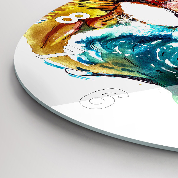 Horloge ronde Culture - Drapeau brésilien