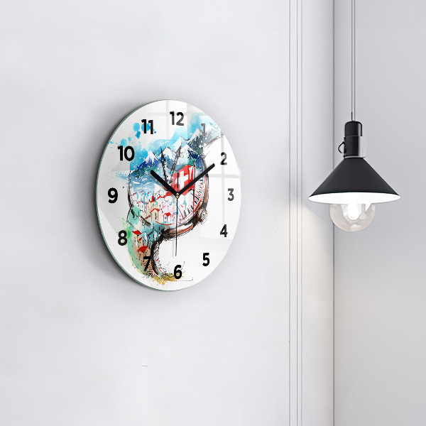 Horloge ronde montre suisse