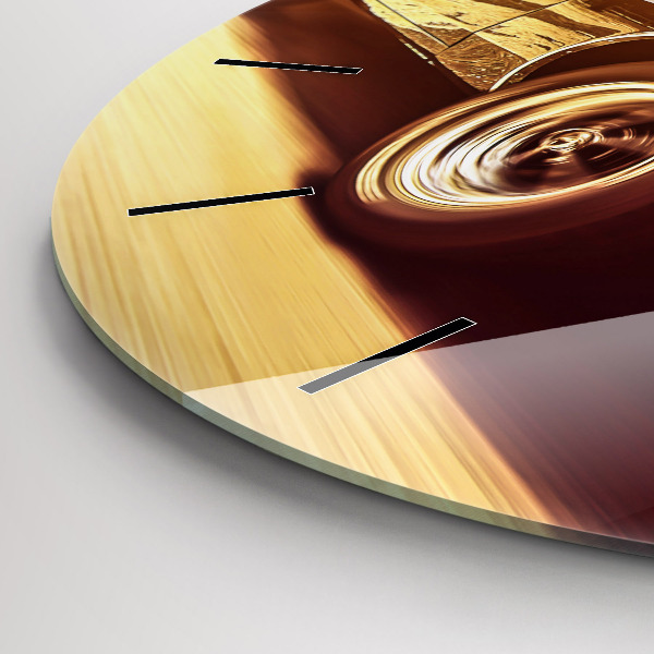 Horloge ronde Vieille voiture classique