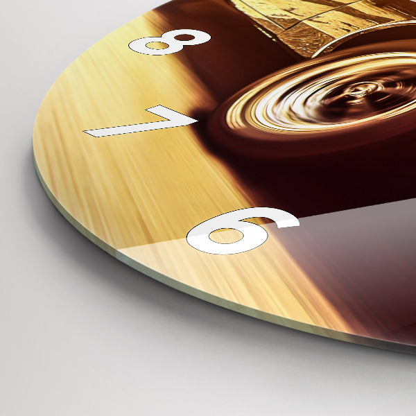 Horloge ronde Vieille voiture classique