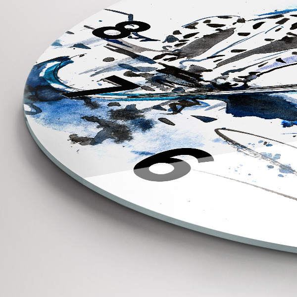 Horloge ronde Dalmatien et parapluie