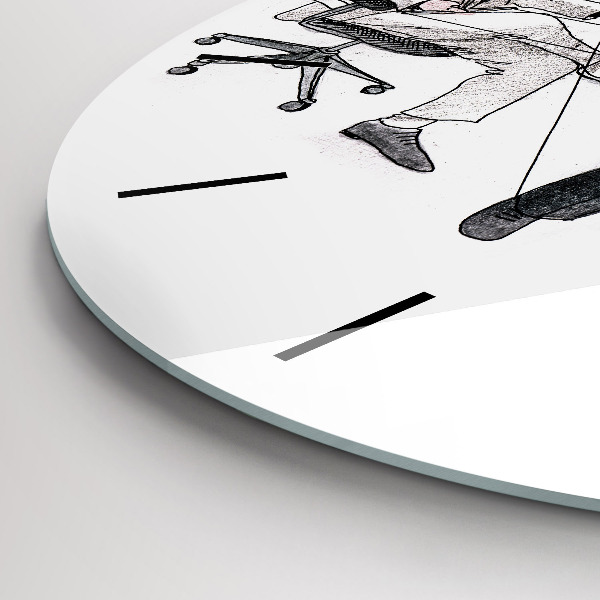 Horloge ronde Les marionnettes