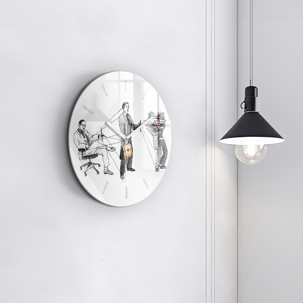 Horloge ronde Les marionnettes