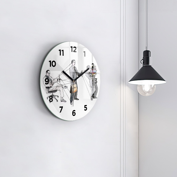 Horloge ronde Les marionnettes