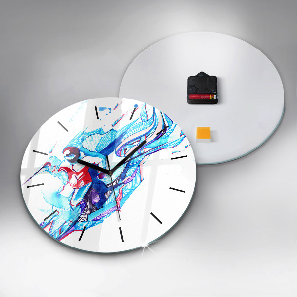 Horloge ronde Skieur