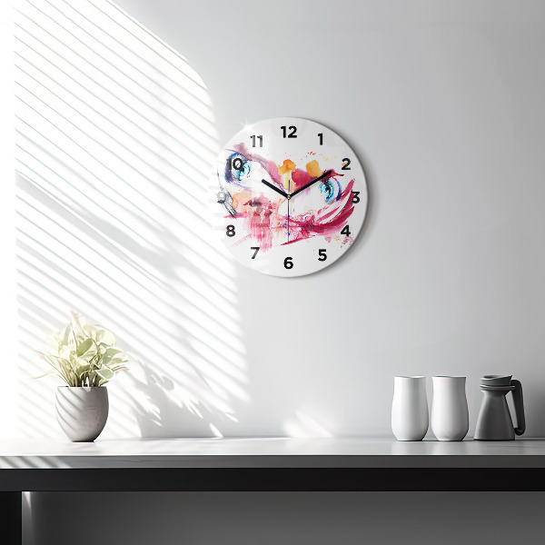 Horloge ronde Couple romantique