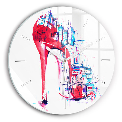 Horloge ronde Talon rouge