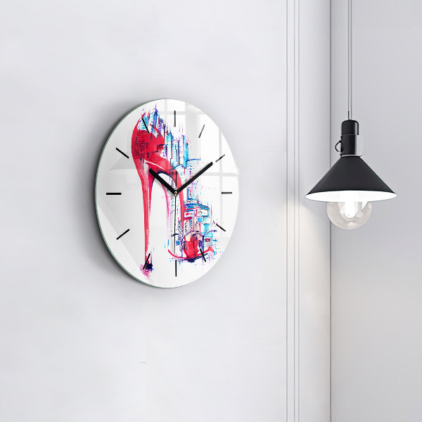 Horloge ronde Talon rouge