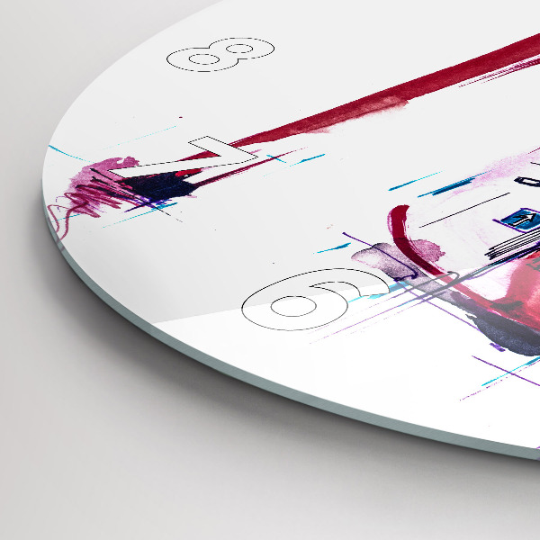 Horloge ronde Talon rouge