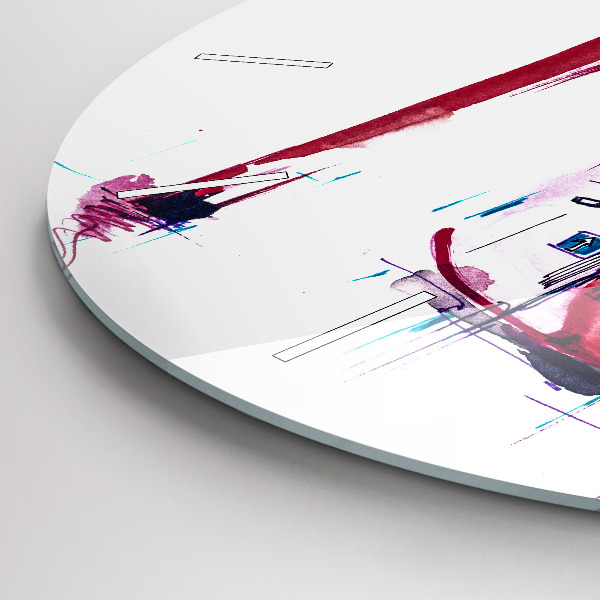 Horloge ronde Talon rouge