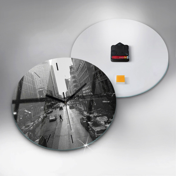 Horloge ronde Les rues de la ville de Chicago