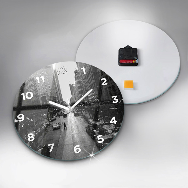 Horloge ronde Les rues de la ville de Chicago