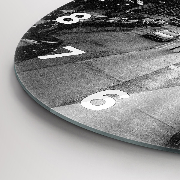 Horloge ronde Les rues de la ville de Chicago