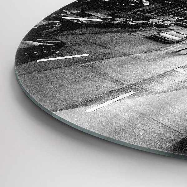 Horloge ronde Les rues de la ville de Chicago