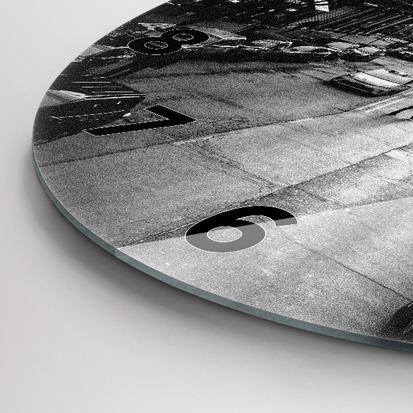 Horloge ronde Les rues de la ville de Chicago