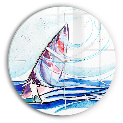 Horloge ronde Planche de surf