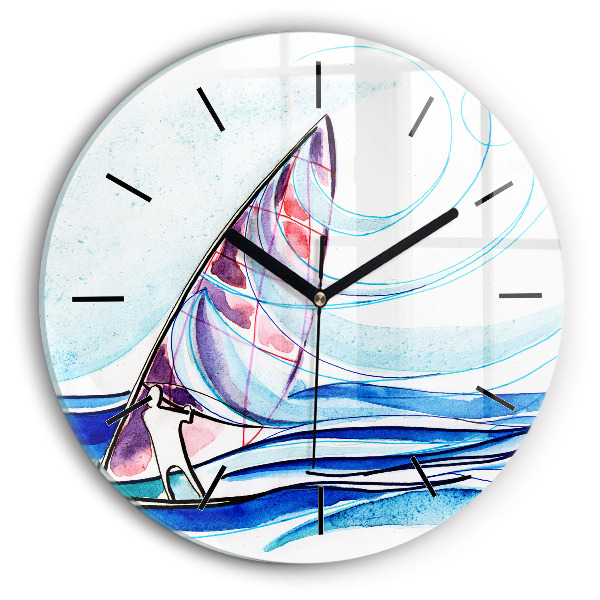 Horloge ronde Planche de surf