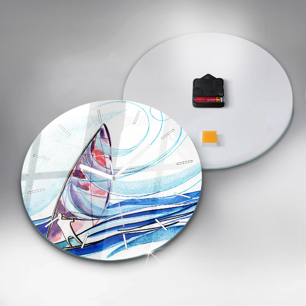 Horloge ronde Planche de surf